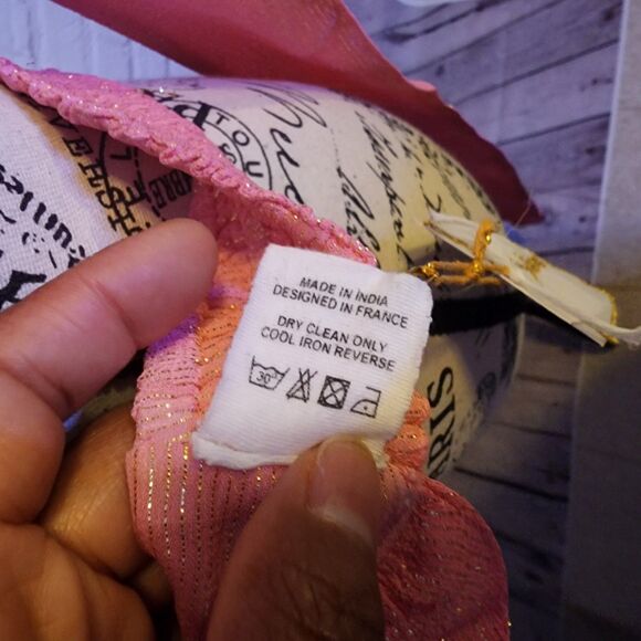 Sundress Amy Crop Top Womens XL Marbella Pink Wrap Top Criss-Cross Chest - Picture 7 of 13